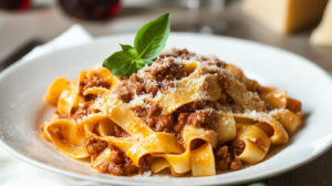 Tagliatelle com Ragu de Carne à Moda do Amor