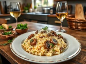 Risoto de Funghi com Queijo Parmesão do Amor