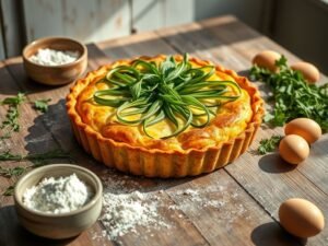 Torta Sem Glúten de Bertalha e Abobrinha