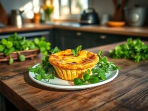 Mini Quiche Sem Massa de Queijo com Peixinho-da-Horta