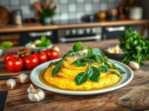 Polenta com Ora-Pro-Nóbis Deliciosa